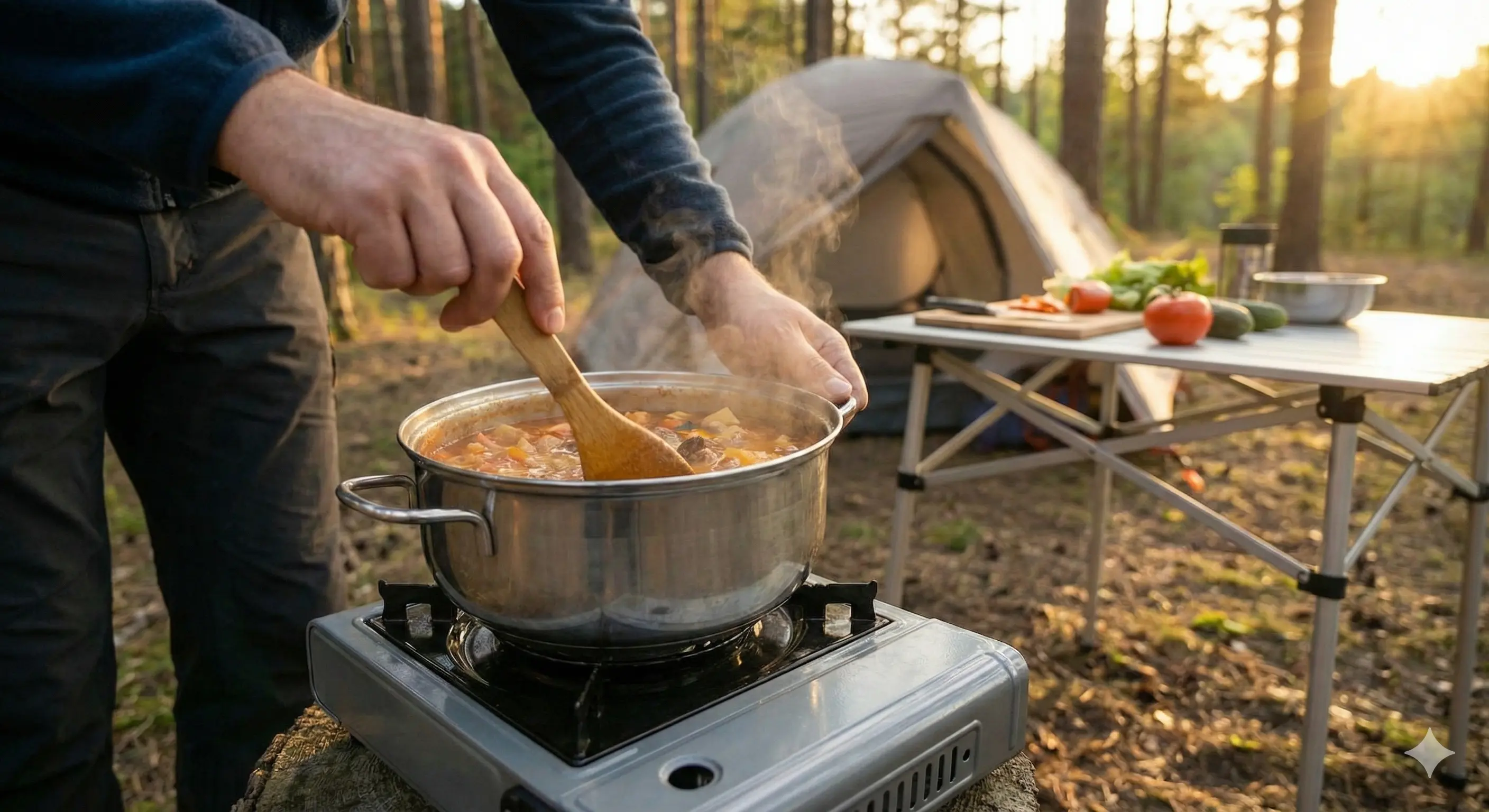 露營一鍋到底咖喱，懶人露營食譜，部隊鍋與燉飯做法